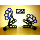 Suzuki GSXR K4 steel rearsets with pegs