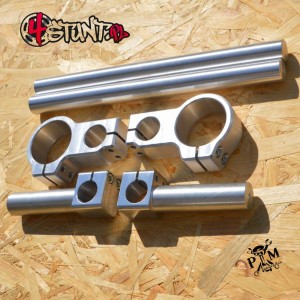 Forstunt adjustable clip-ons raw silver
