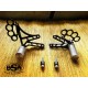 Steel rearsets with pegs
